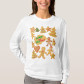 Brood met kreupelbrood met een lelijke kerstkeuken t-shirt (Voorkant)