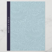 Brood | Ontvanger divider |  Blauwe Floral (Achterkant)