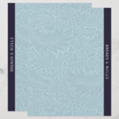 Brood | Ontvanger divider |  Blauwe Floral (Voorkant / Achterkant)