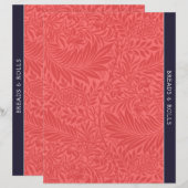 Brood | Ontvanger divider |  Rode Floral (Voorkant / Achterkant)