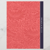 Brood | Ontvanger divider |  Rode Floral (Voorkant)