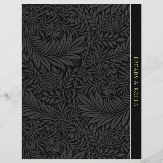 Brood | Ontvanger divider | zwarte Floral (Voorkant)