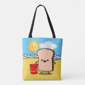 Brood Op Het Strand Tote Bag (Achterkant)