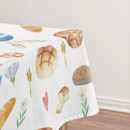 Brood | Pies | Patroon voor Waterverf bakkerij Tafelkleed
