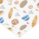 Brood | Pies | Tablet Bakkerij Waterverf Patroon Korte Tafelloper (Hoek)