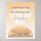Brood-productgebak Poster (Voorkant)