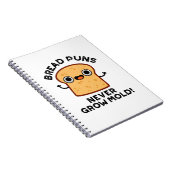 Brood Puns groeit nog nooit kruimel Notitieboek (Rechterzijde)