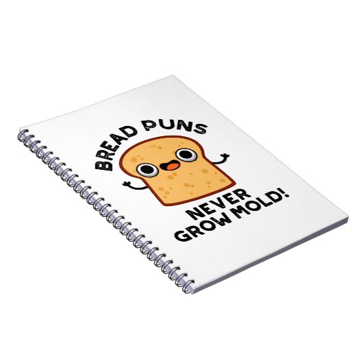 Brood Puns groeit nog nooit kruimel Notitieboek (Rechterzijde)