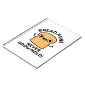 Brood Puns groeit nog nooit kruimel Notitieboek (Linkerzijde)