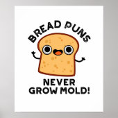 Brood Puns groeit nog nooit kruimel Poster (Voorkant)