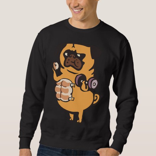 Brood Roll Pug Abs Classic T-Shirt 99 (Voorkant)
