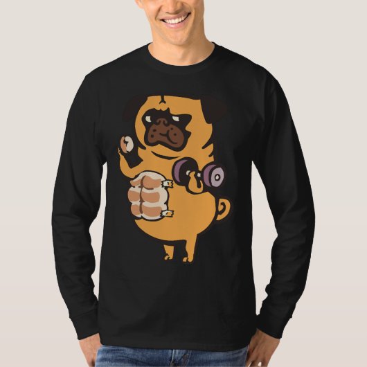 Brood Roll Pug Abs Classic T-Shirt 99 (Voorkant)