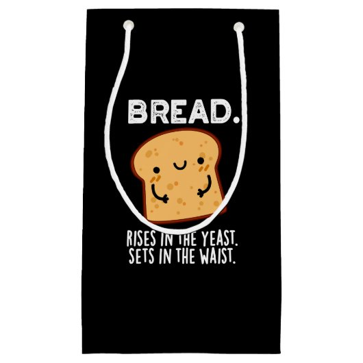 Brood stijgt in de gist-set in de donkere oogbol klein cadeauzakje (Voorkant)