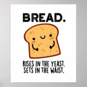 Brood stijgt in de gist-set in de wasmachine poster (Voorkant)