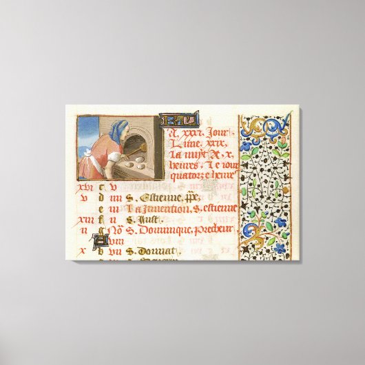 Brood uit een boek 's avonds canvas afdruk (Voorkant)