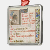 Brood uit een boek 's avonds metalen ornament (Links)