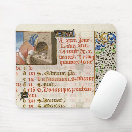 Brood uit een boek 's avonds muismat (Met muis)