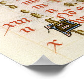 Brood uit een boek 's avonds poster (Hoek)