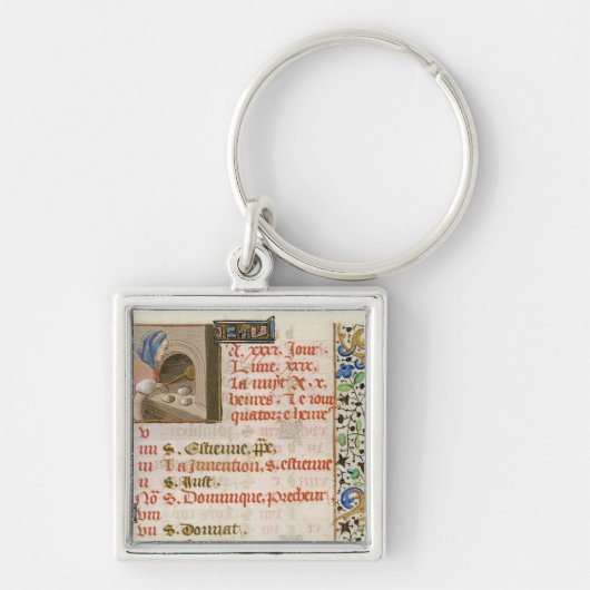 Brood uit een boek 's avonds sleutelhanger (Voorkant)