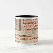 Brood uit een boek 's avonds tweekleurige koffiemok (Center)