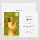 Brood van de engelen Eerste Heilige Communie Kaart (Voorkant / Achterkant)