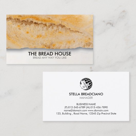  brood visitekaartje (Voorkant / Achterkant)