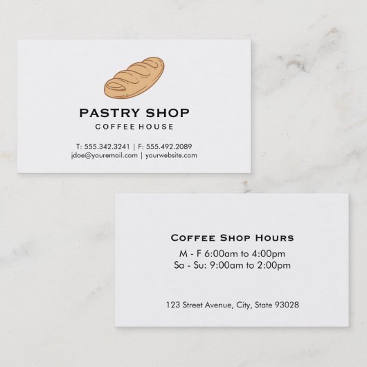 brood visitekaartje (Voorkant / Achterkant)