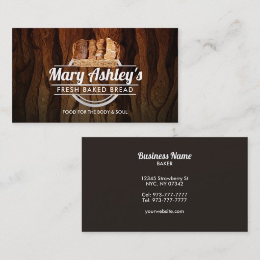  Brood visitekaartjes (Voorkant / Achterkant)