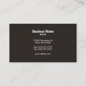 Brood visitekaartjes (Achterkant)