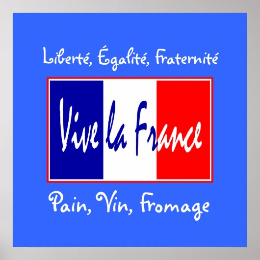 Brood, wijn, Cheese French Essentials Kitchen Poster (Voorkant)