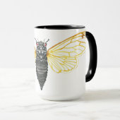 Brood X 17 jaar Periodicaal Cicada Mok (Voorkant rechts)