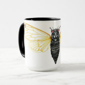 Brood X 17 jaar Periodicaal Cicada Mok (Voorkant links)