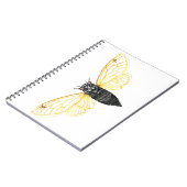 Brood X 17 jaar Periodicaal Cicada Notitieboek (Linkerzijde)