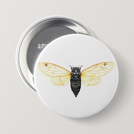Brood X 17 jaar Periodicaal Cicada Ronde Button 7,6 Cm (Voorkant /achterkant)