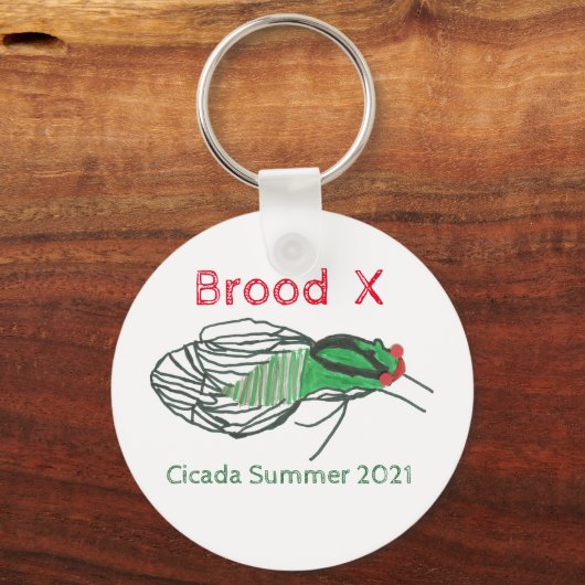 Brood X Cicada Summer 2021 Sleutelhanger (Voorkant)