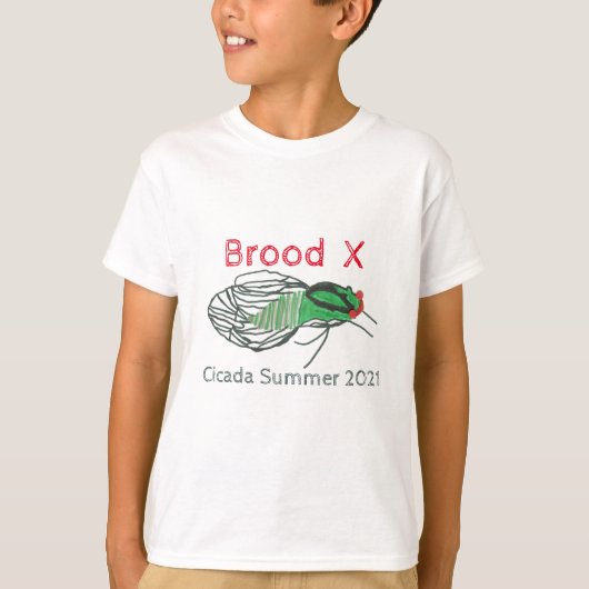 Brood X Cicade Zomer 2021 T-Shirt (Voorkant)