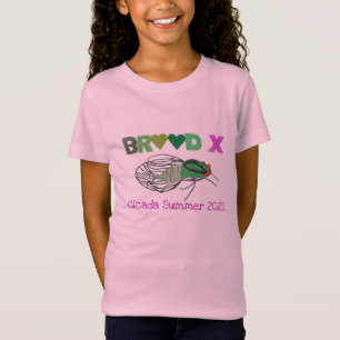 Brood X Hearts Cicada Zomer T-shirt