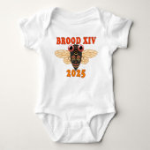 Brood XIV 2025 Cicada Eendelige outfit Romper (Voorkant)