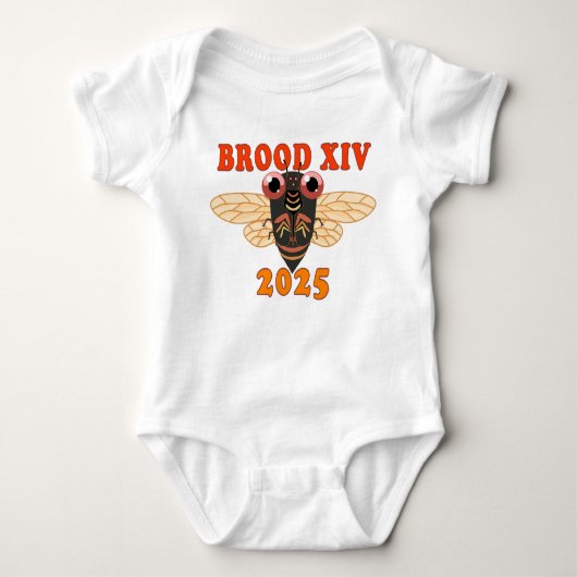 Brood XIV 2025 Cicada Eendelige outfit Romper (Voorkant)