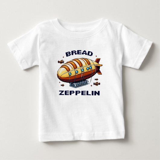 Brood Zeppelin - Pixel Art Airship Retro Design (Voorkant)