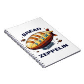 Brood Zeppelin - Pixel Art Airship Retro Design Notitieboek (Rechterzijde)