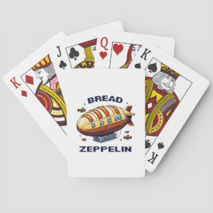 Brood Zeppelin - Pixel Art Airship Retro Design Pokerkaarten