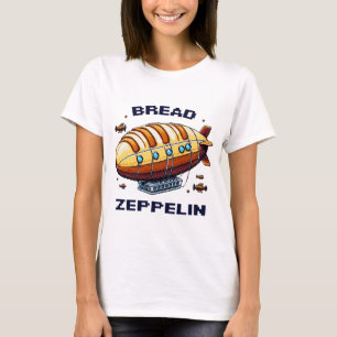 Brood Zeppelin - Pixel Art Airship Retro Design T-shirt