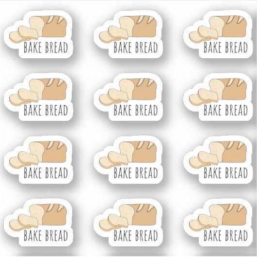 Broodbakherinnering Maaltijd Koken Bujo Planner Sticker (Voorkant)