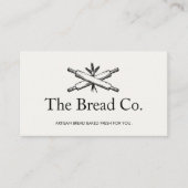 Broodbakker Bakkerij Chef Rolling Pins Visitekaartje (Voorkant)