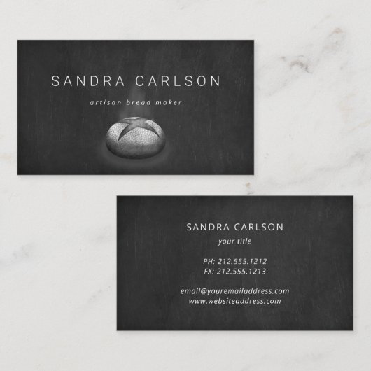 broodbakker voor karton visitekaartje (Voorkant / Achterkant)