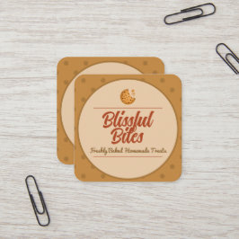 Broodbakkerij Koken Zelfgemaakt Vierkant Visitekaa Vierkante Visitekaartje