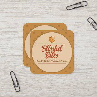 Broodbakkerij Koken Zelfgemaakt Vierkant Visitekaa Vierkante Visitekaartje