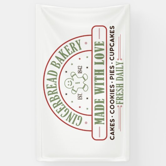 broodbakkerij noord-poolsector spandoek (Verticaal)