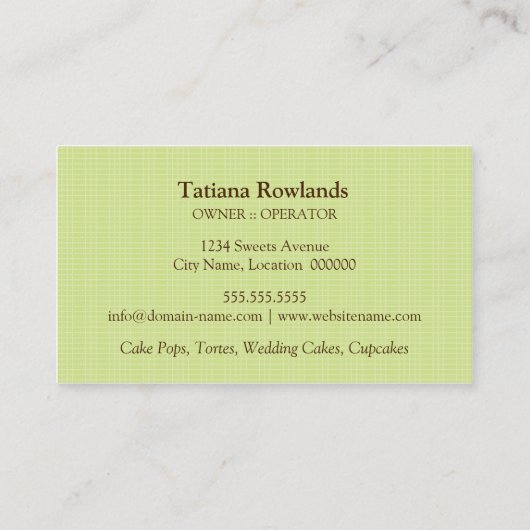 Broodbakkerij Visitekaartje (Achterkant)